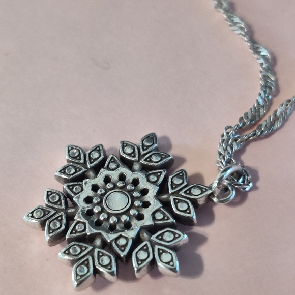 Brighton Swarovski Crystal Glint Snowflake Necklace - Picture 4 of 6